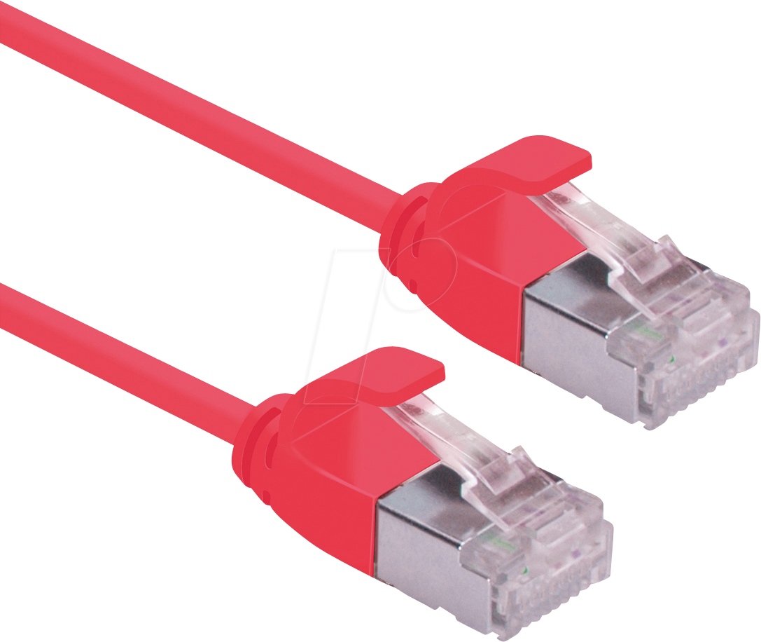 7630049622272 - 21153315 - Patchkabel Cat6a U FTP slim rot 2 m