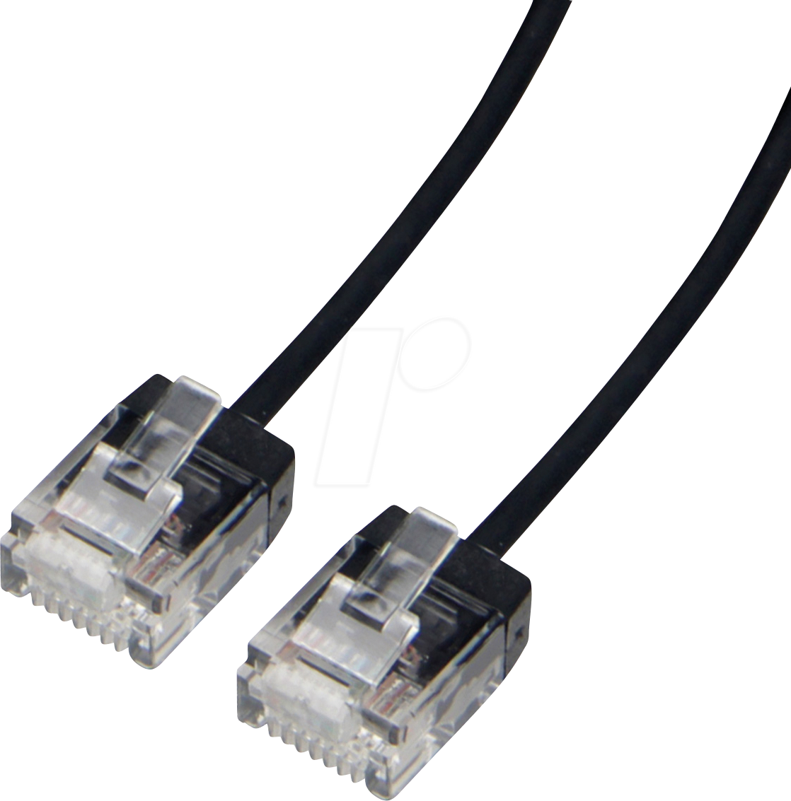 7630049633698 - 21154460 - Patchkabel Cat6a UTP slim schwarz 05 m