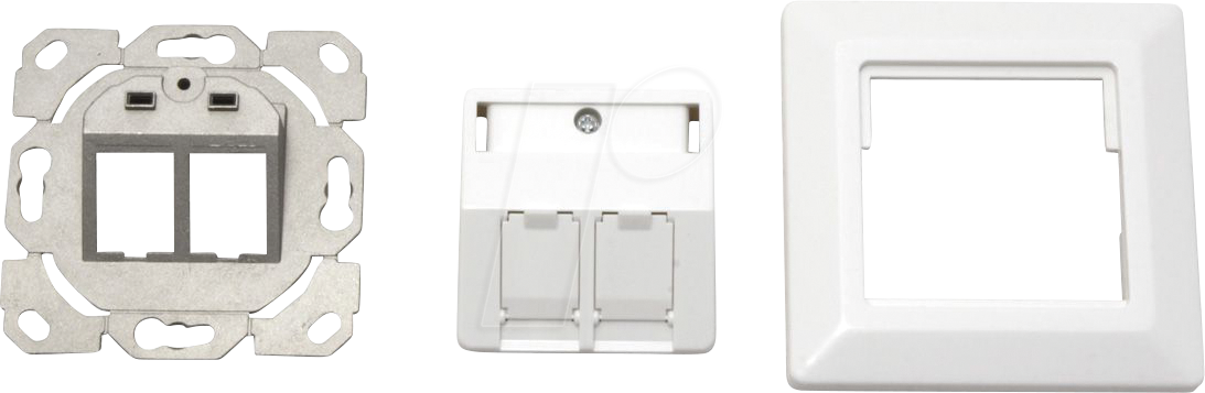 ROLINE Flush-mounted box for 2 Keystone modules | Keystone-behuizing en ...