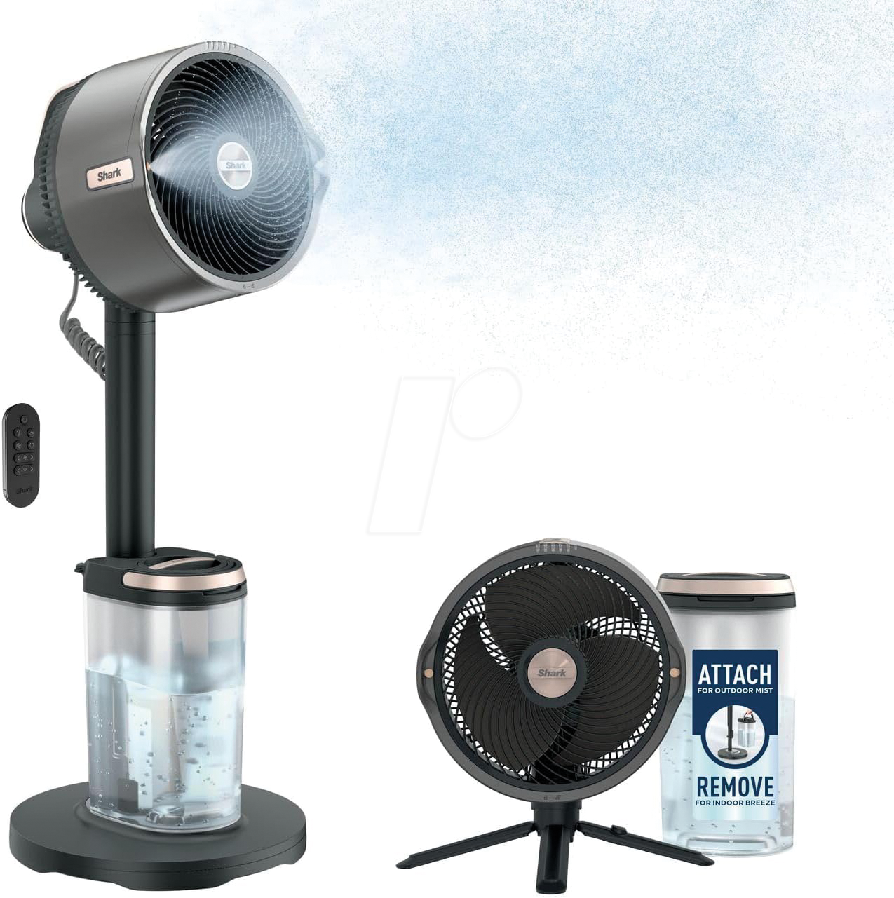 Shark FA300EU FlexBreeze Pro Mist - Indoor and Outdoor Fan with Outdoor Misting System