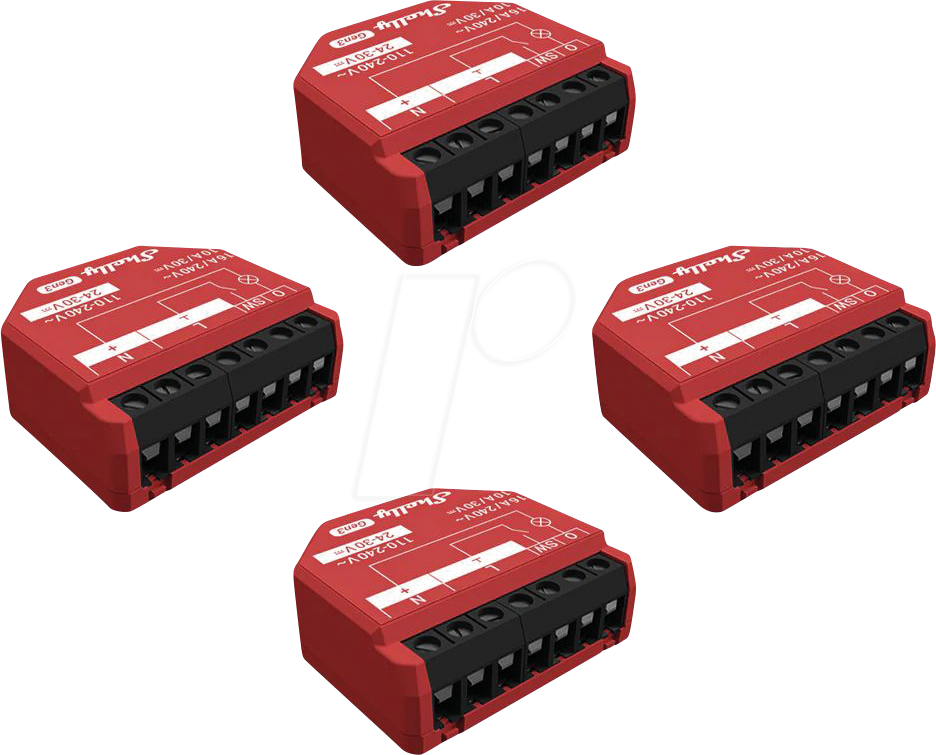 SHELLY 1PM G3-4 - Shelly 1PM Gen3, 4er Pack