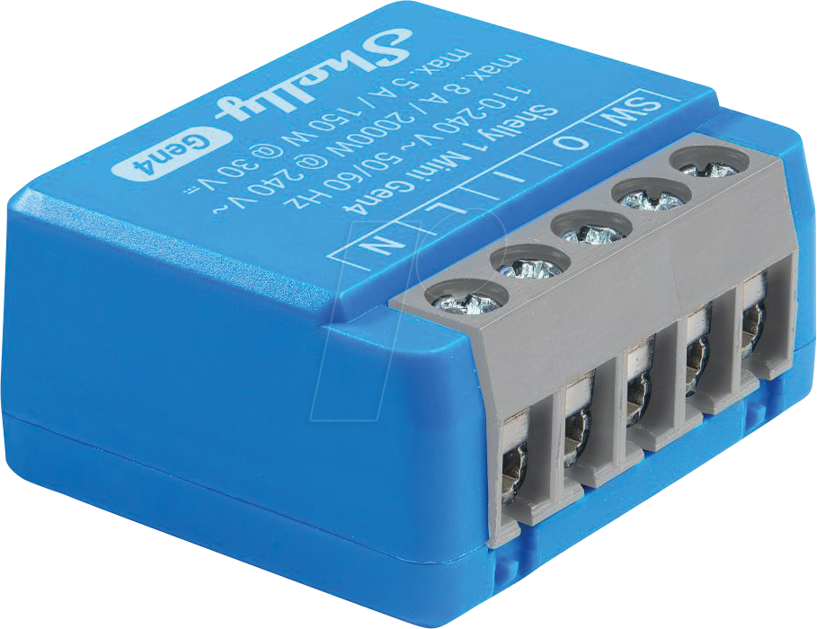 SHELLY Shelly 1 Mini Gen4, 1-Kanal, BT Matter Zigbee WLAN, max. 8 A ...