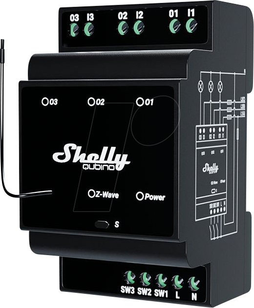 SHELLY WAVE PRO3 - Shelly Qubino Wave Pro 3