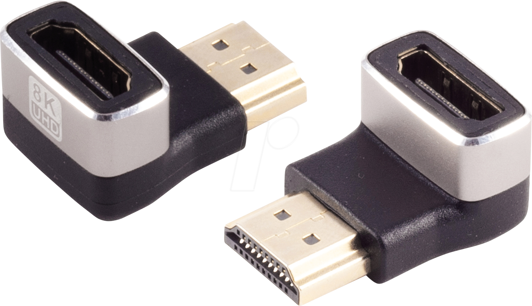 4017538004499 - SHVP SP10-01050 - Adapter HDMI Stecker Buchse 8K 60 Hz gewinkelt unten