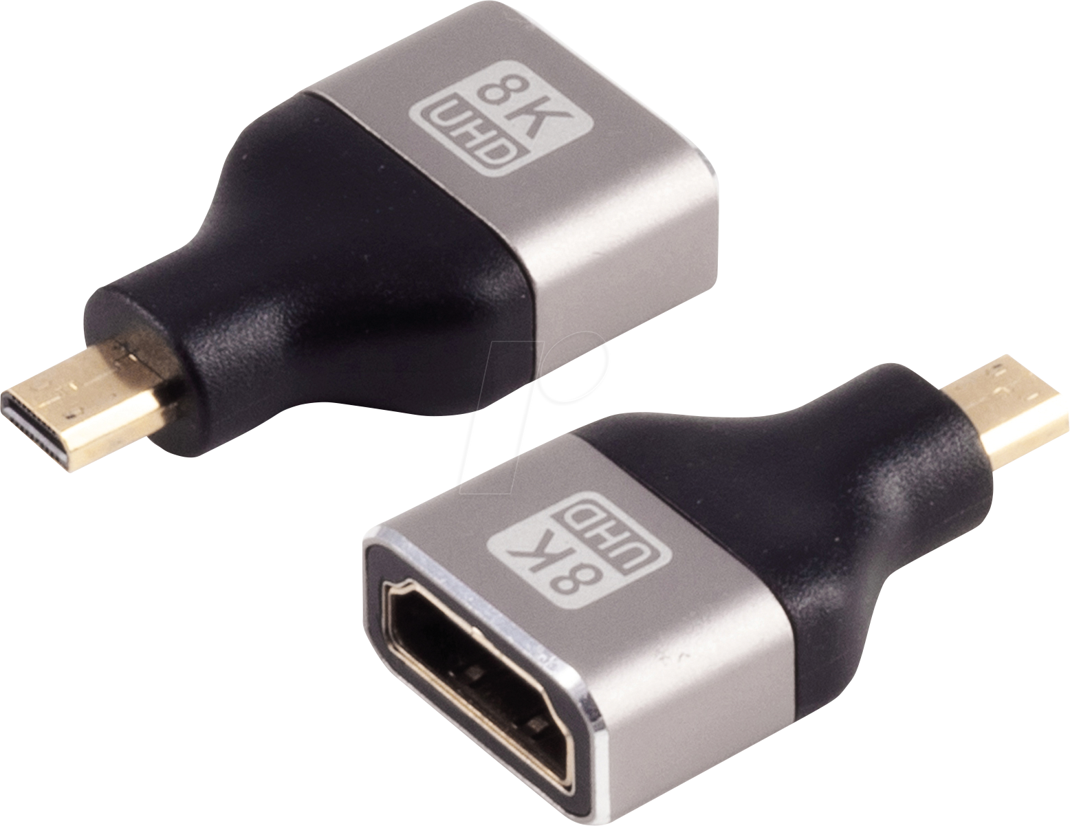 4017538004642 - SHVP SP10-01058 - Adapter HDMI-D Stecker  HDMI-A Buchse 8K 60 Hz