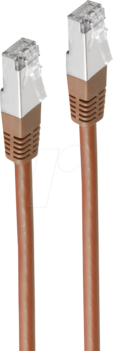 4017538096654 - SHVP BS75215BR - Patchkabel Cat5e SF UTP braun 5 m