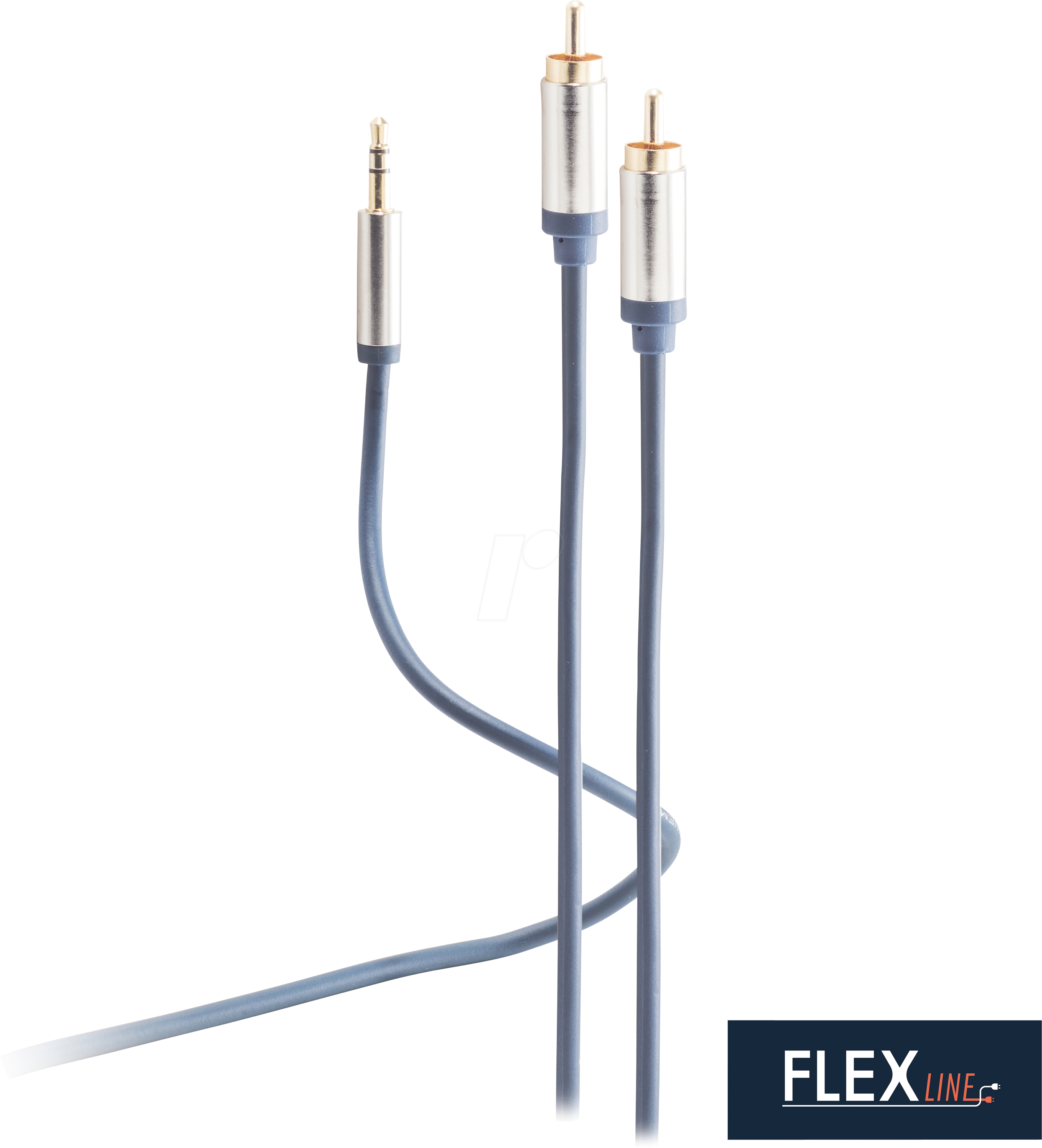 FLX FL31-32151 - 3,5mm Klinken-Kabel auf 2xCinch Stecker RCA, 1,5m