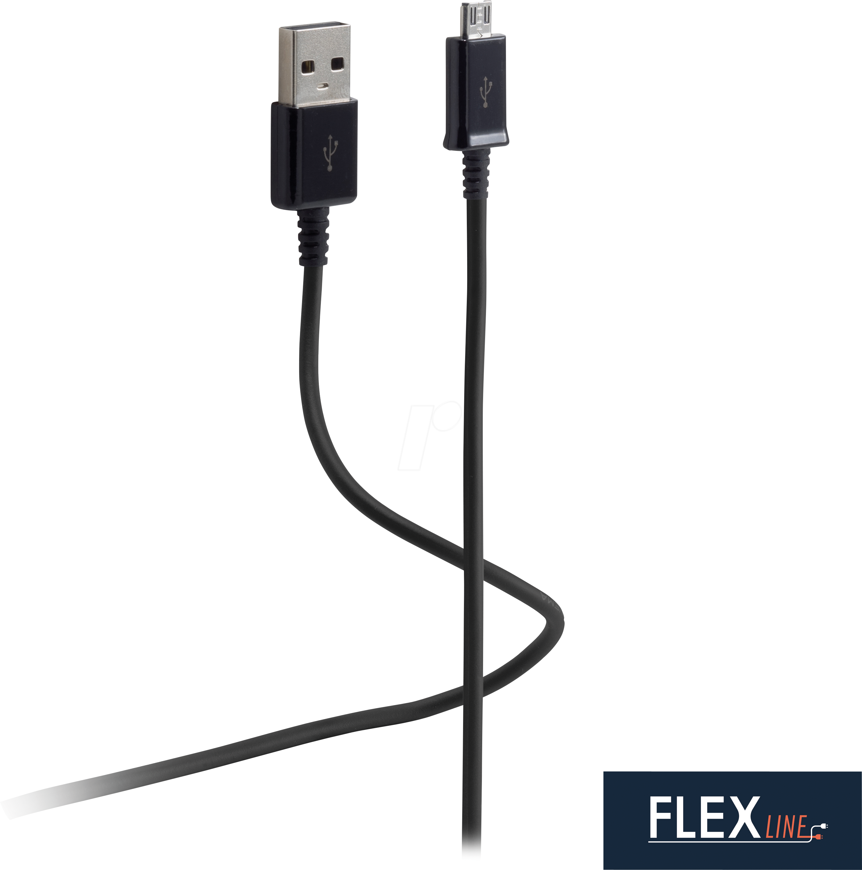 FLX FL31-72025 - USB-Ladekabel, A auf USB-micro B Stecker 1m