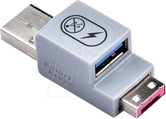 SK UCL03PK - Data Blocker Schloss, USB Typ A, pink