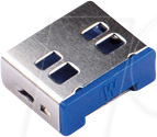 SK UL03P1DB - Port Schloss, USB Typ A, 10 Stück, dunkelblau