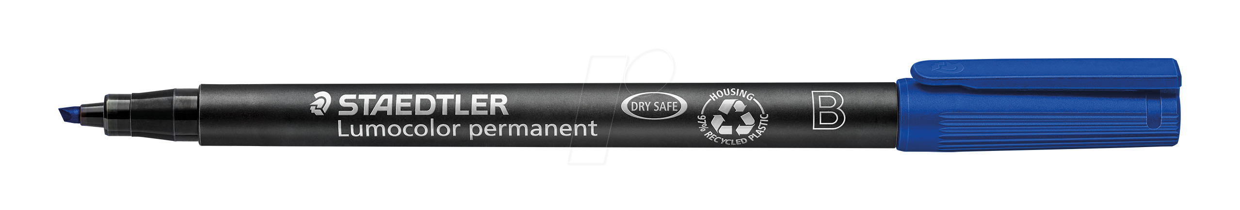 Staedtler Folienstift Lumocolor, 314-3, blau, 1-2,5mm, Keilspitze, nachfüllbar 4007817304501 Staedtler