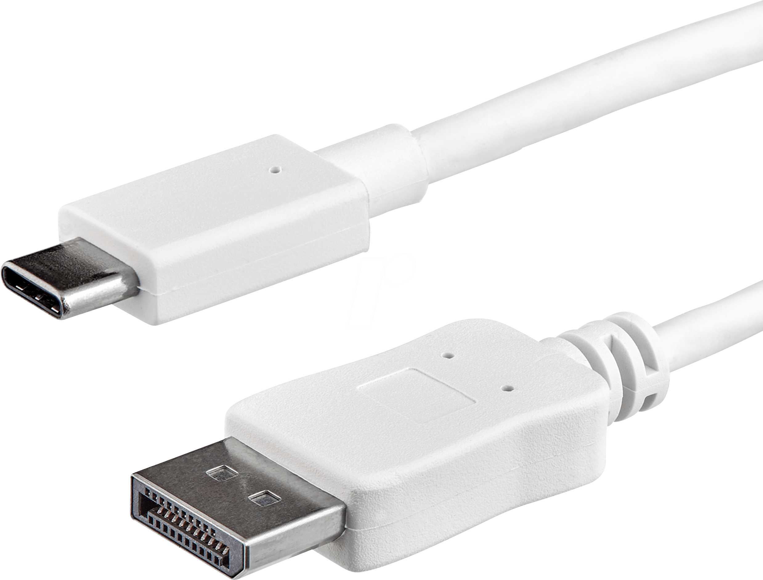 0065030820554 - StarTechcom 1m USB C auf DisplayPort Kabel - USB C Kabel - 4K 60Hz - Weiß - USB Typ C auf DP Kabel - CDP2DPMM1MW - externer Videoadapter - STM32F072CBU6 - weiß