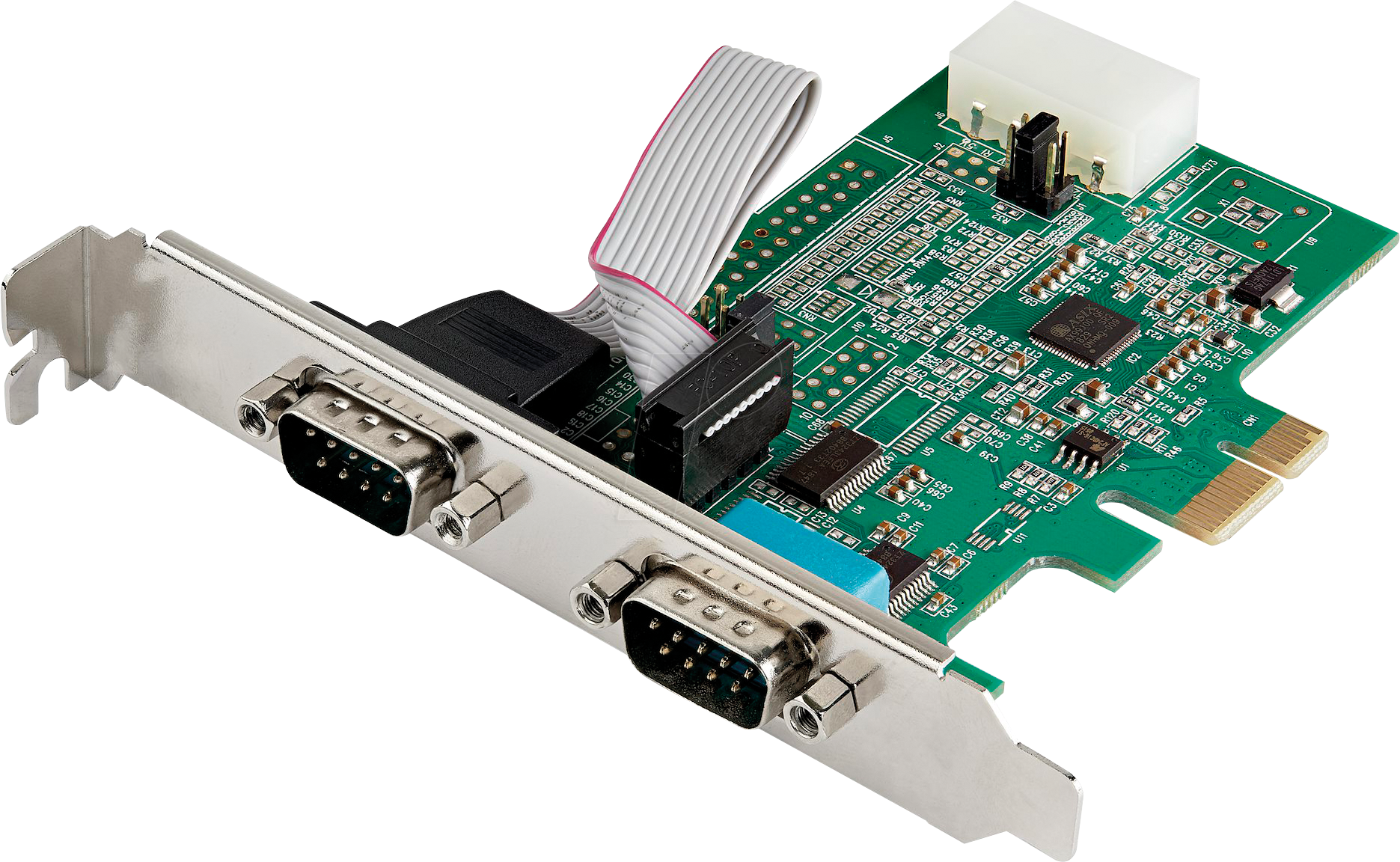 StarTech.com PEX2S953 2-port PCI Express RS232 Serial Adapter Card - PCIe RS232 Serial Host Controller Card - PCIe to Dual Serial DB9 Card - 16950 UART - Expansion Card - Windows & Linux