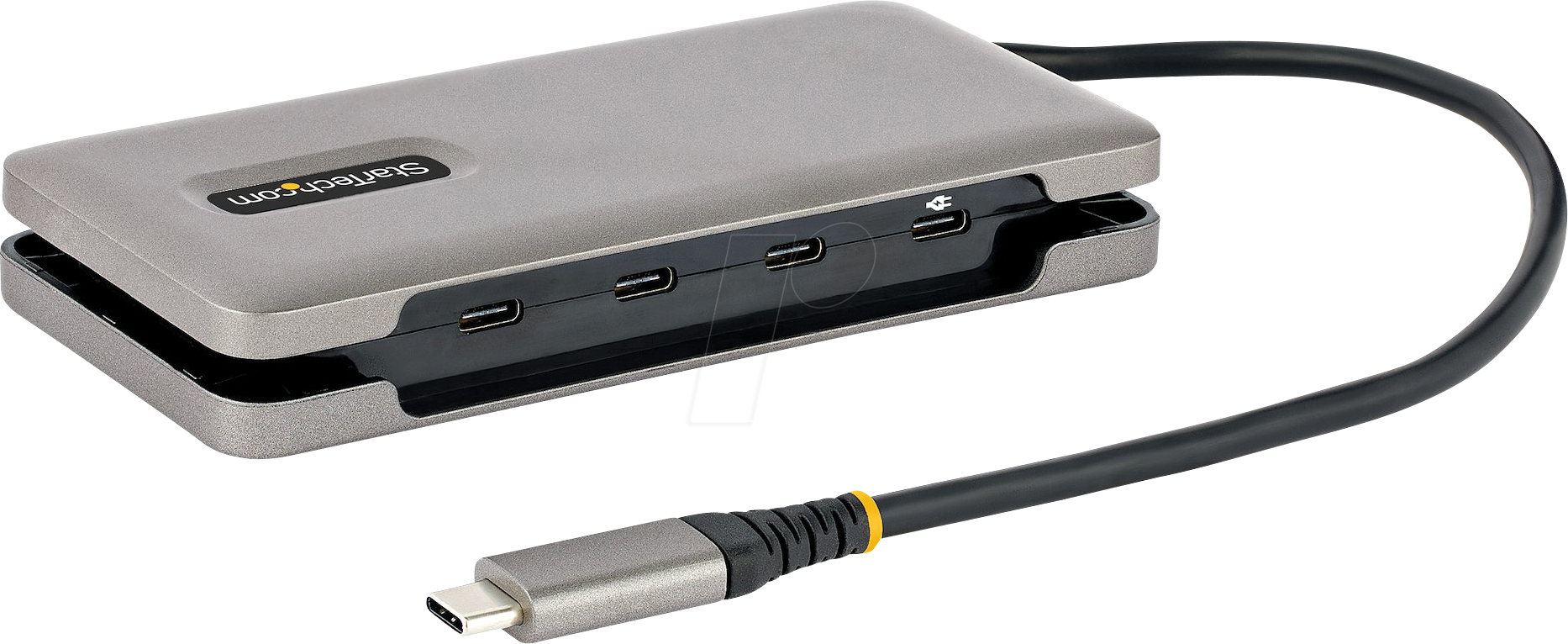 StarTech.com 4x USB-C Ports USB 3.1 10Gbps Portable USB C Hub with 100W Power Delivery Pass-Through Portable USB Type C Hub USB-Hubs - 4 - Grau