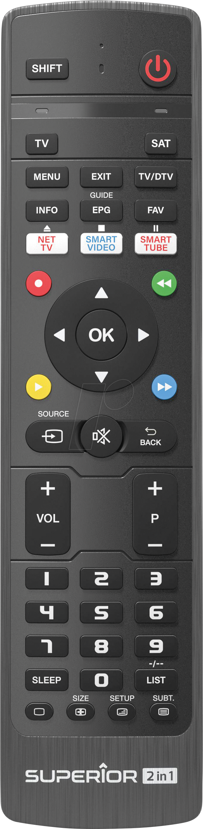 SUPER CLEVER 2 - Superior Clever 2in1 Universalfernbedienung