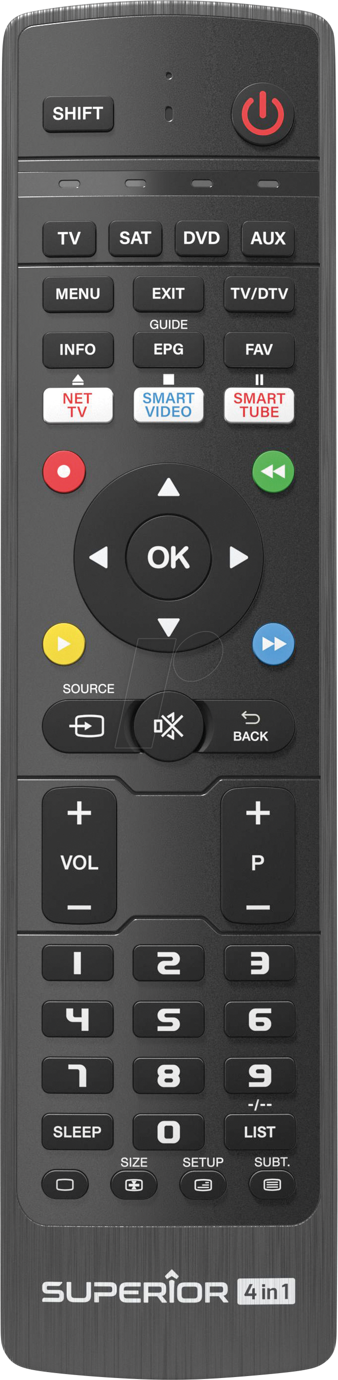 SUPER CLEVER 4 - Superior Clever 4in1 Universalfernbedienung