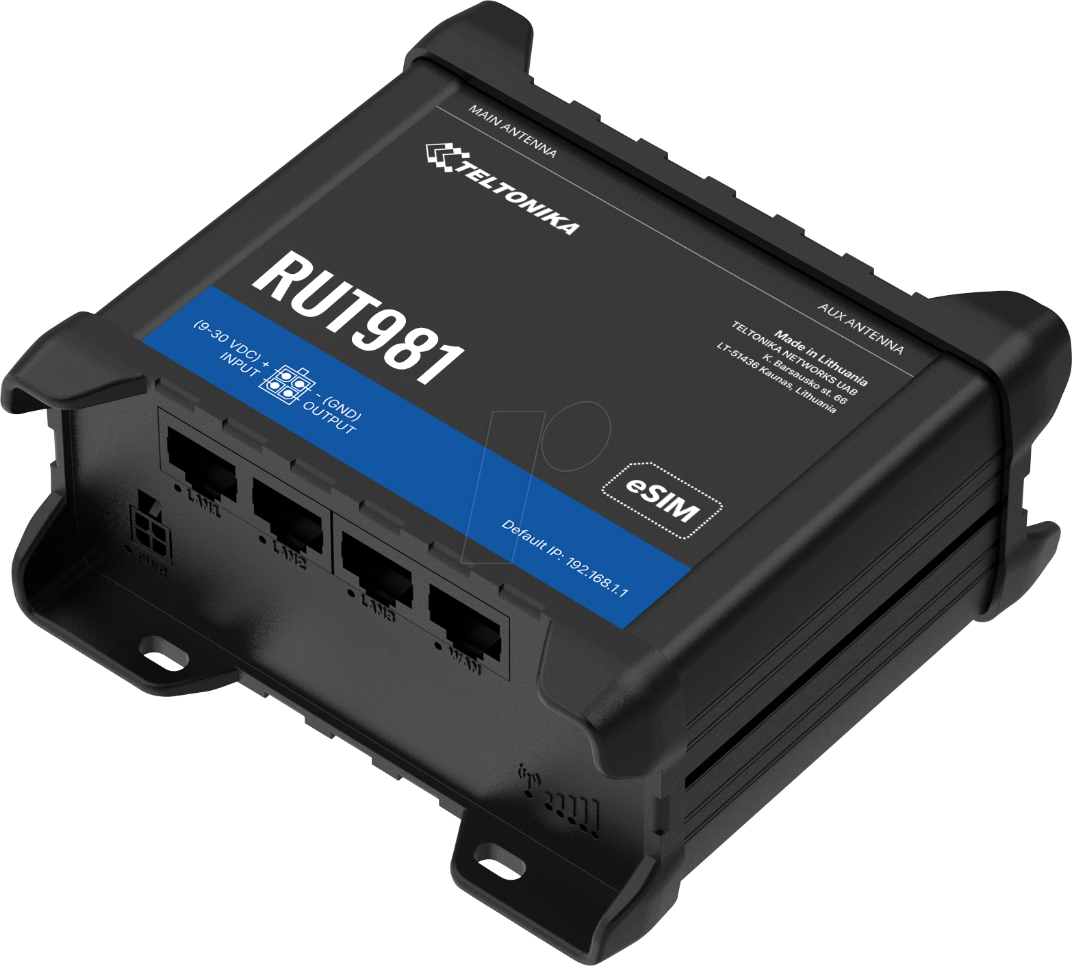TELTONIKA RUT981 - 4G Router, WLAN, Telit Cat 4-Modem, Dual-SIM
