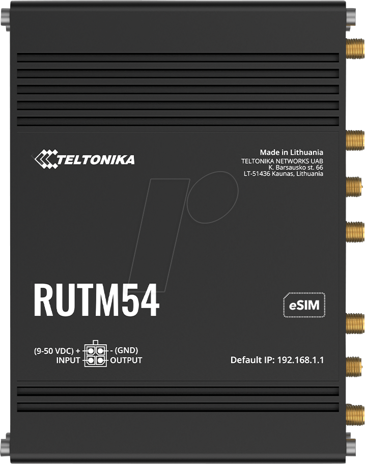 Teltonika RUTM54 - wireless router - WWAN - Wi-Fi 5 - 5G 4G 3G - desktop - Wireless router 802.11a/b/g/n/Wi-Fi 5 Wave 2