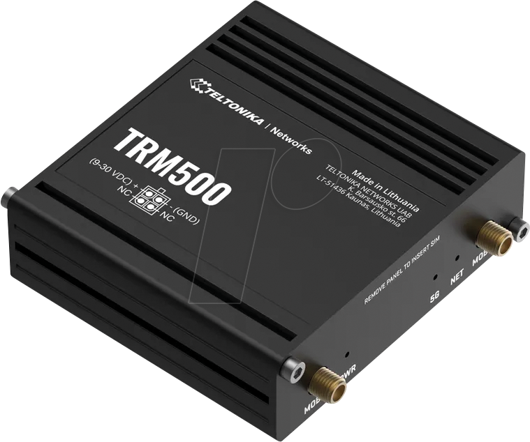 Teltonika TRM500 - wireless router - WWAN - LTE - 5G 4G 3G - DIN rail mountable wall-mountable surface-mountable - Wireless router LTE