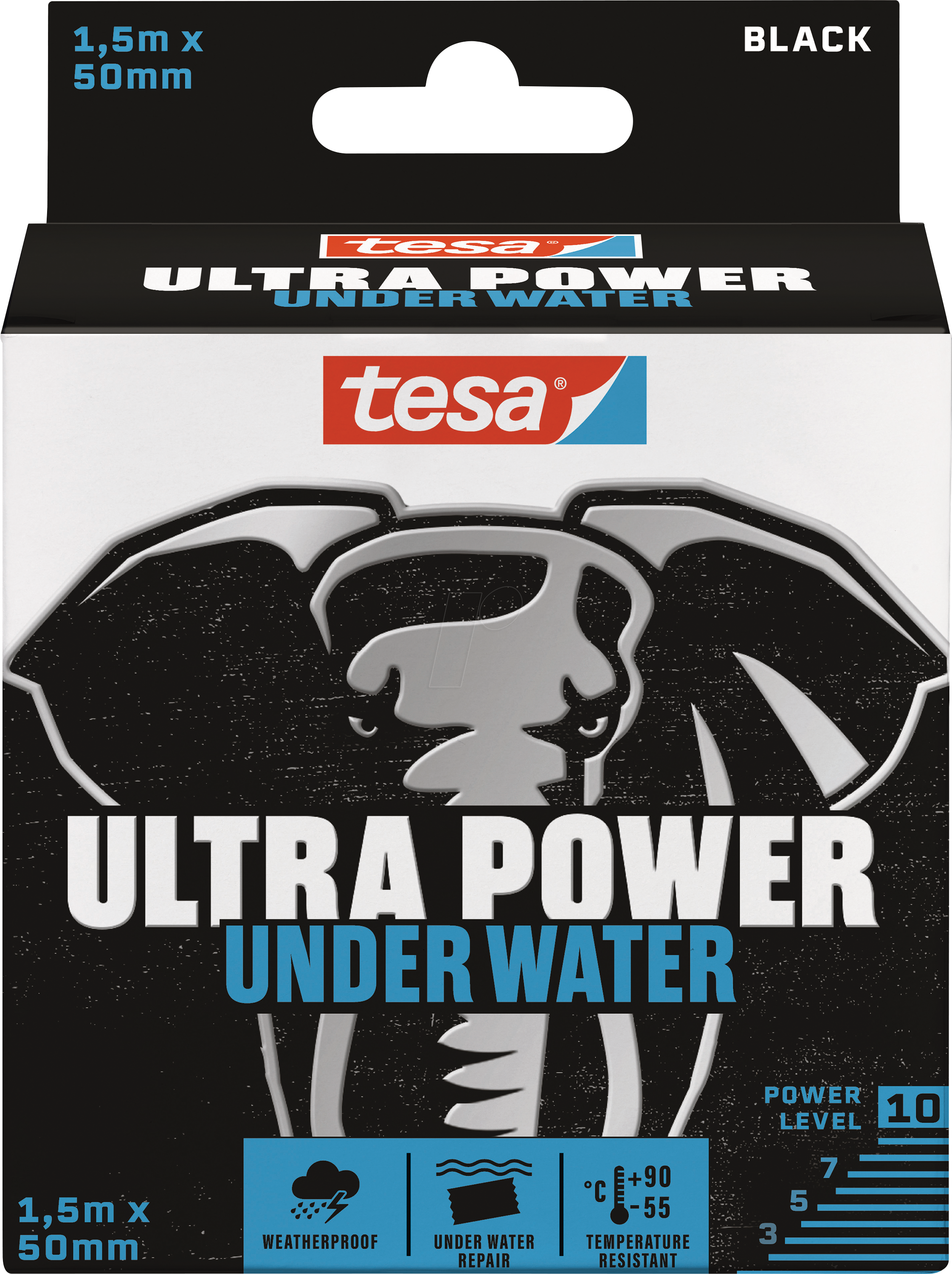 TESA 56491 - Ultra Power Under Water Tape 1.5m:50mm