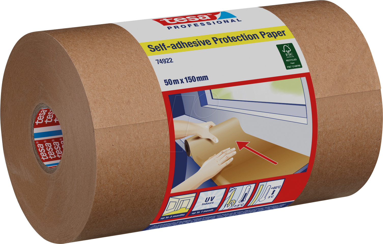 4063565547393 - TESA 74922-00 - tesa® klebendes Schutzpapier 50 m x 15 cm 4063565547393 - TESA 74922-00 - tesa® klebendes Schutzpapier 50 m x 15 cm