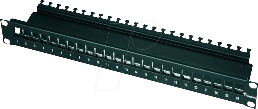 TG H02025A0220 - 19'' Modulträger 1 HE inkl. Kabelabfangung, schwarz