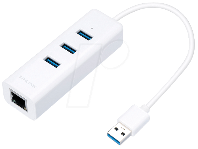 TPLINK UE330: USB 3.0 3-Port Hub & Gigabit Ethernet Adapter at reichelt elektronik