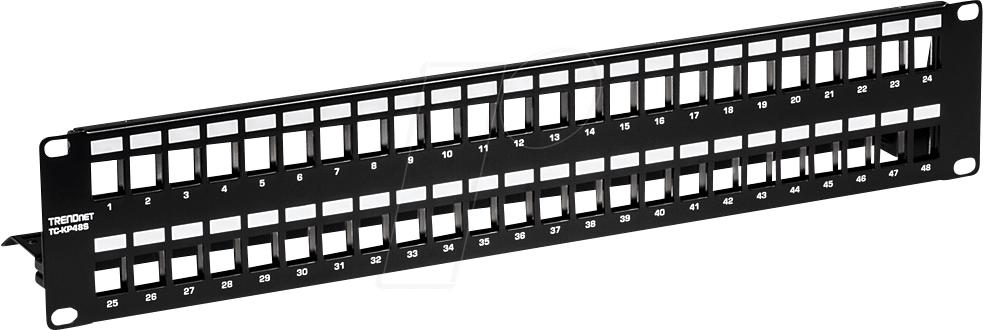 0710931401639 - TrendNet TC-KP48S 48 Port Netzwerk-Patchpanel 483 mm (19) CAT 6a