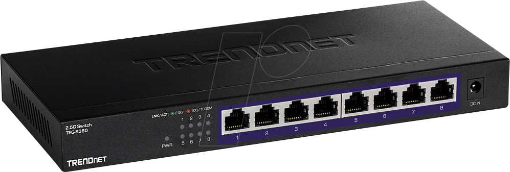 TRN TEG-S380 - Switch, 8-Port, 2,5 Gigabit Ethernet