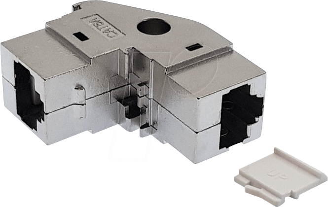 Image of TTL 1809 - Cat.6A Buchse/Buchse Keystone-Modul 90° geschirmt