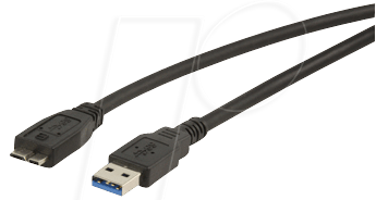 USB3 A-A-MIC3 SW - USB 3.0 Kabel, A Stecker auf Micro B Stecker, 3 m