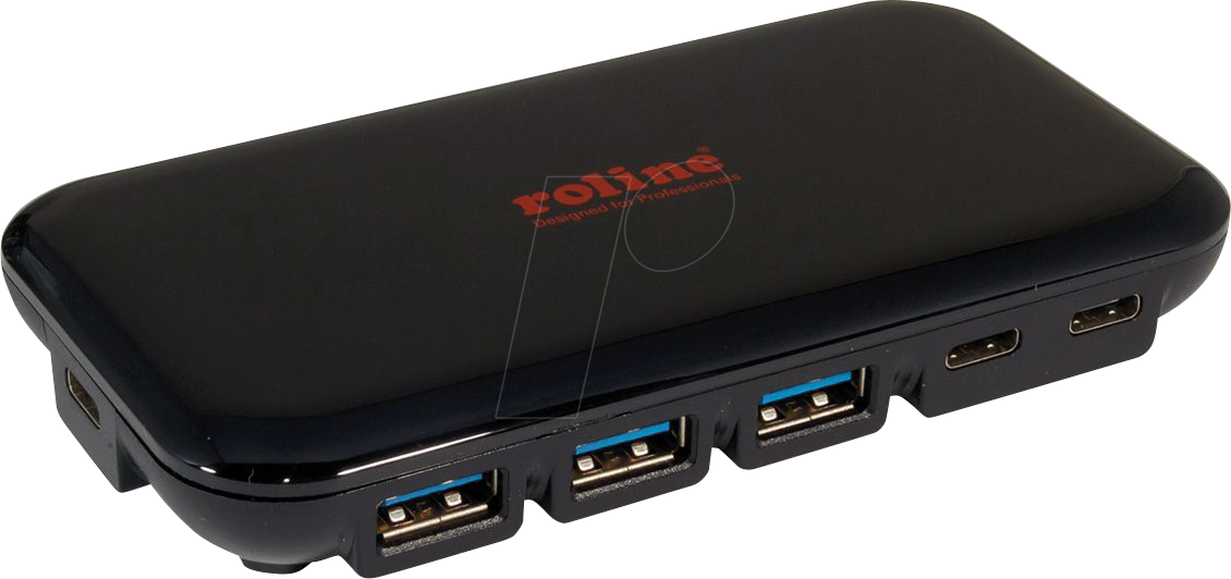 ROLINE 14025055 - USB 3.1, 7-Port Hub, 4xA, 3xC