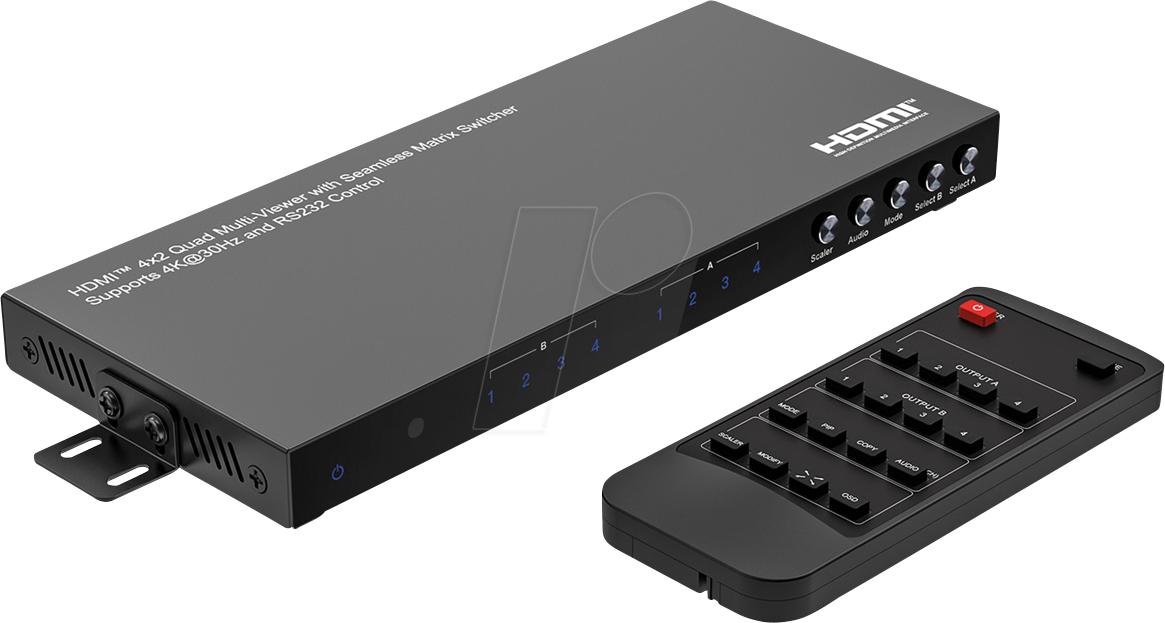 7630049633353 - 14993592 - 4x2 HDMI Matrix Switch 4K MultiView