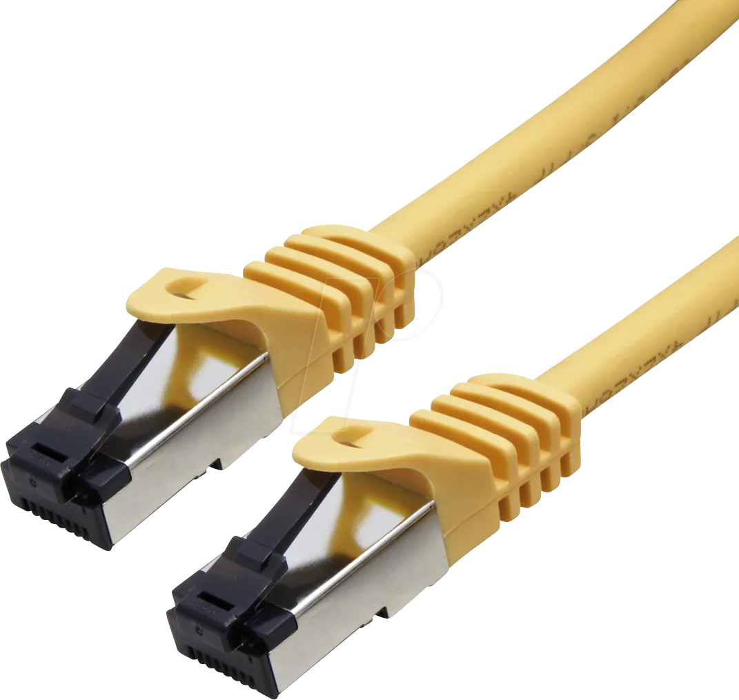 VALUE 21991821 - Patchkabel Cat.8.1, LSOH, S/FTP, gelb, 1 m