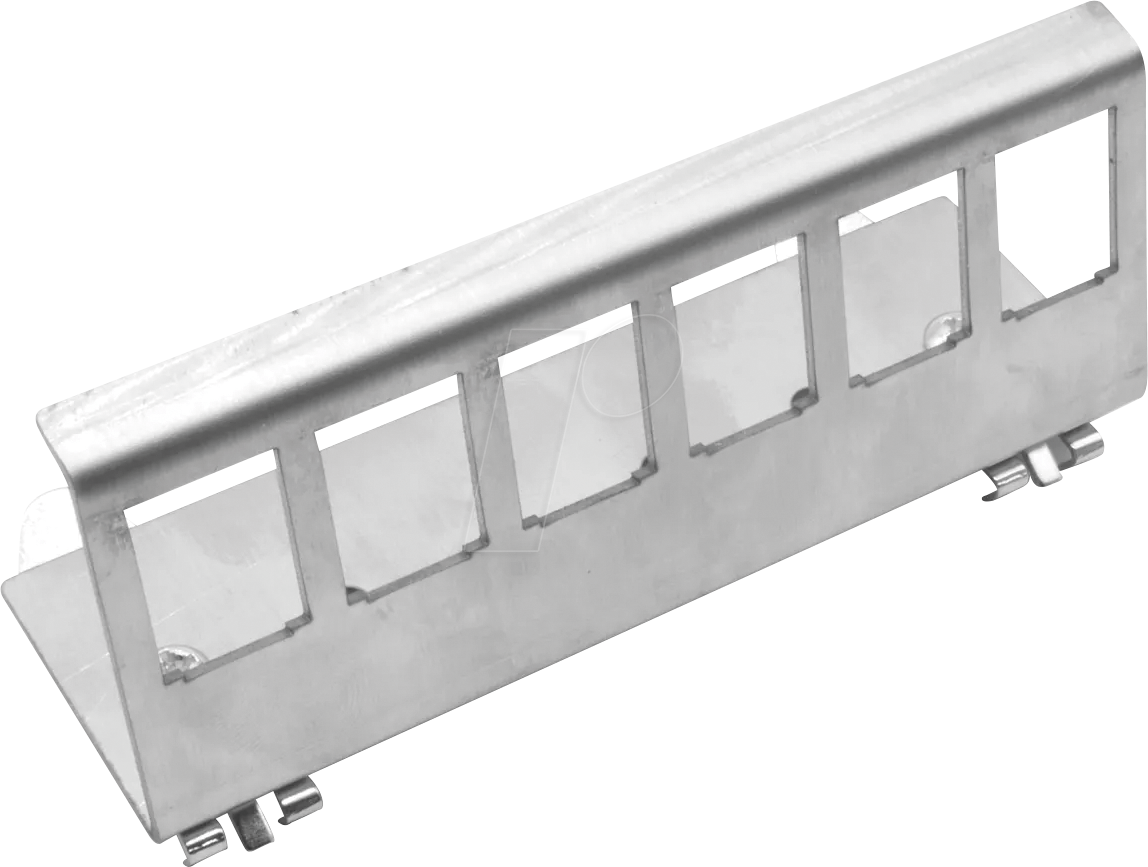 VALUE 21993012 - Hutschienen-Adapter unbestückt, für 6 Keystones