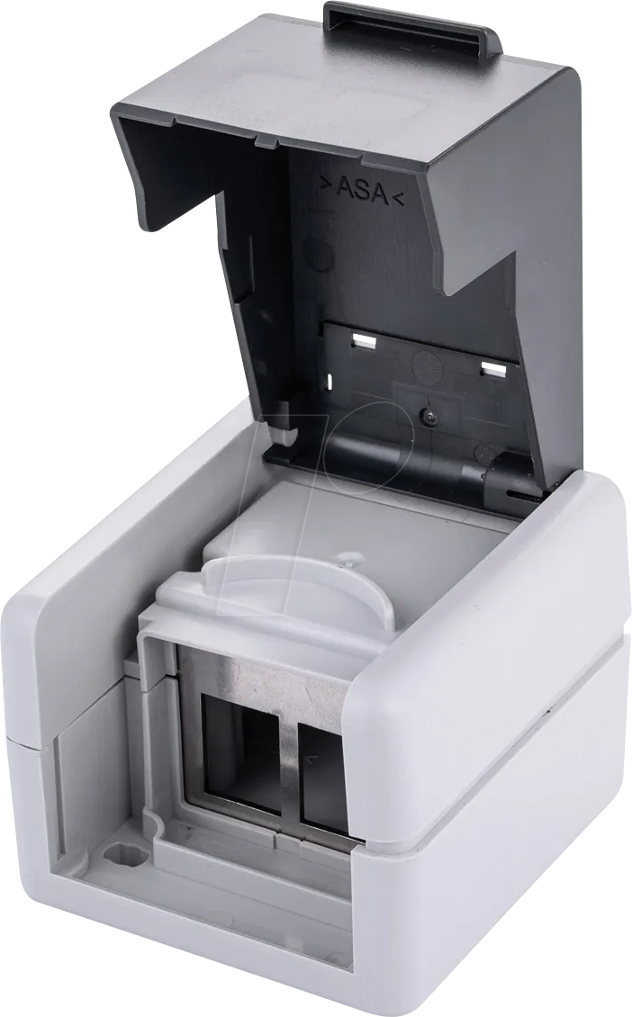 VALUE 25998493 - Keystone Wandgehäuse, 2-fach, grau