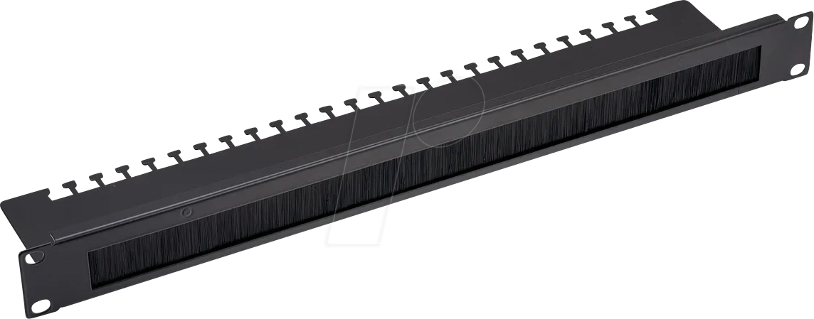 VALUE 26990420 - 19" Kabeldurchführung 1 HE, mit Bürstendichtung, schwarz