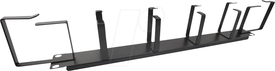 VALUE 26990426 - 19" Frontplatte, 1 HE, 6 Ösen Typ G, schwarz