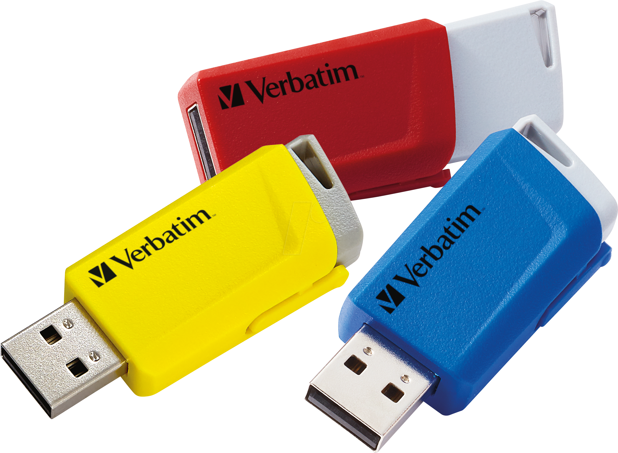 0023942493068 - USB-Stick StorenClick 49306 rot gelb blau USB-A 16 GB 0023942493068 3 Stück