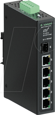 4049088600975 - WIENET 6C1G4P1SW - Switch 6-Port Gigabit Ethernet PoE SFP