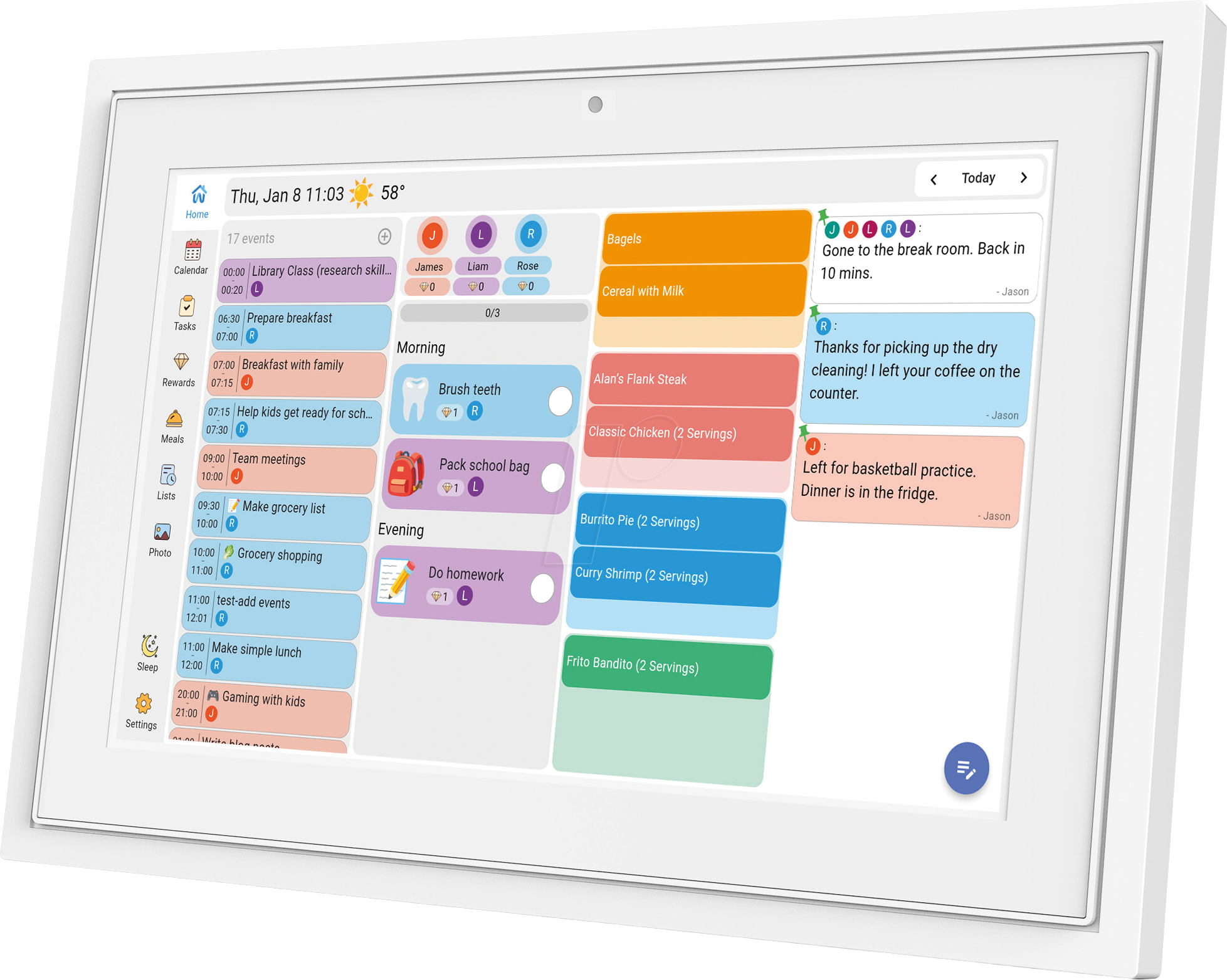 XORO CPF 10 E1 - Digitaler Kalender/Bilderrahmen, 25,7cm, WiFi