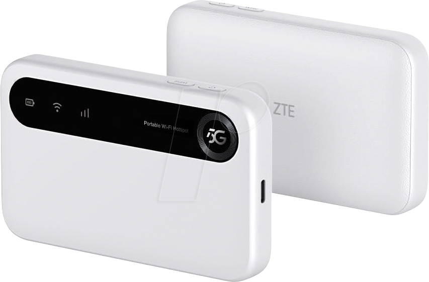 6902176112935 - ZTE U50 5G Router Wi-Fi6 USB-C-Port Nano SIM 4500mAh Weiss retail 6902176112935 - ZTE U50 5G Router Wi-Fi6 USB-C-Port Nano SIM 4500mAh Weiss retail