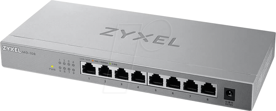 ZYXEL XMG-108 - Switch, 8-Port, 2,5 Gigabit Ethernet