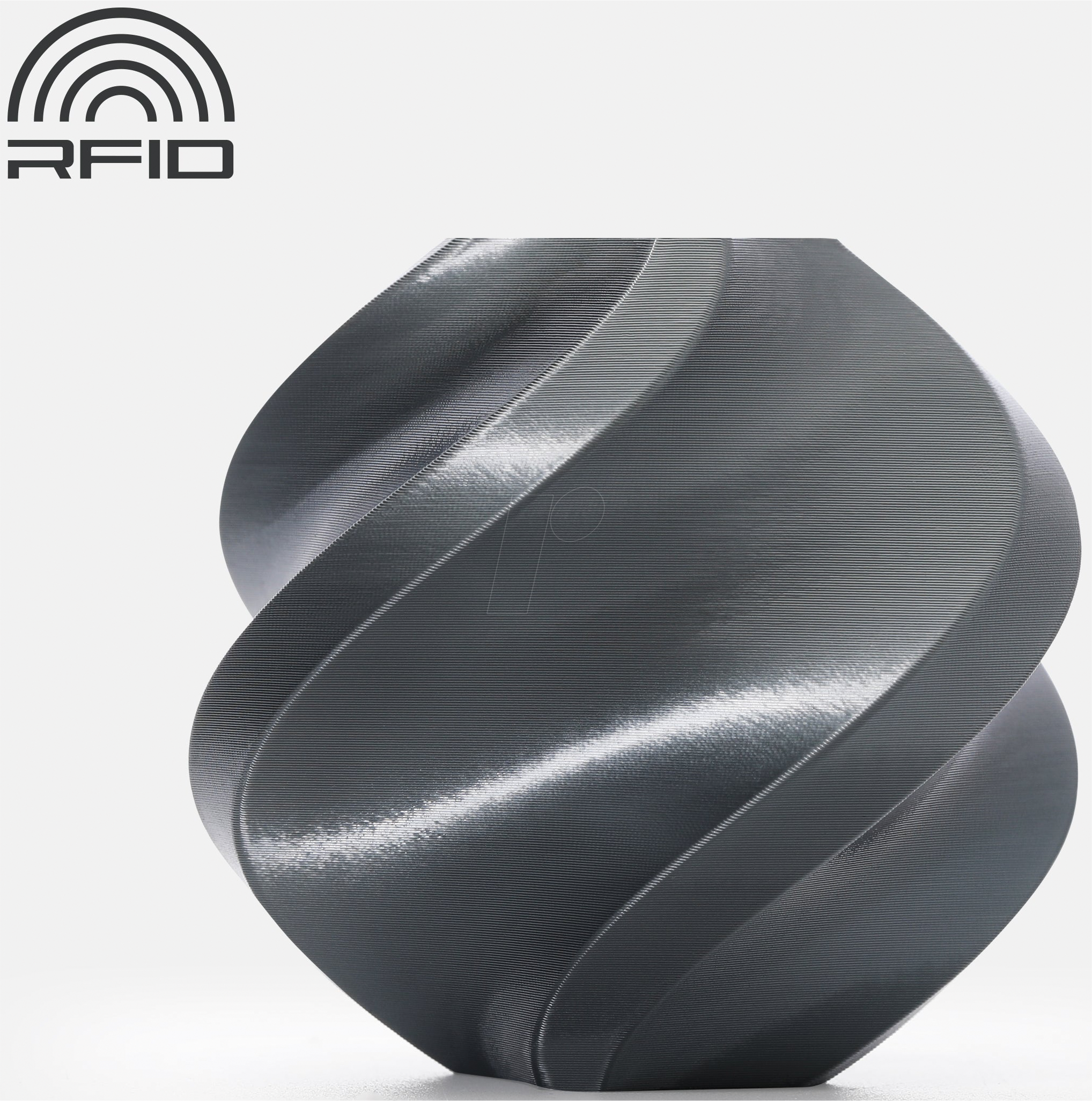 BL A06-D0-SPLFR - Filament, PLA Silk+, Refill, Titangrau, 1.75 mm, 1 kg