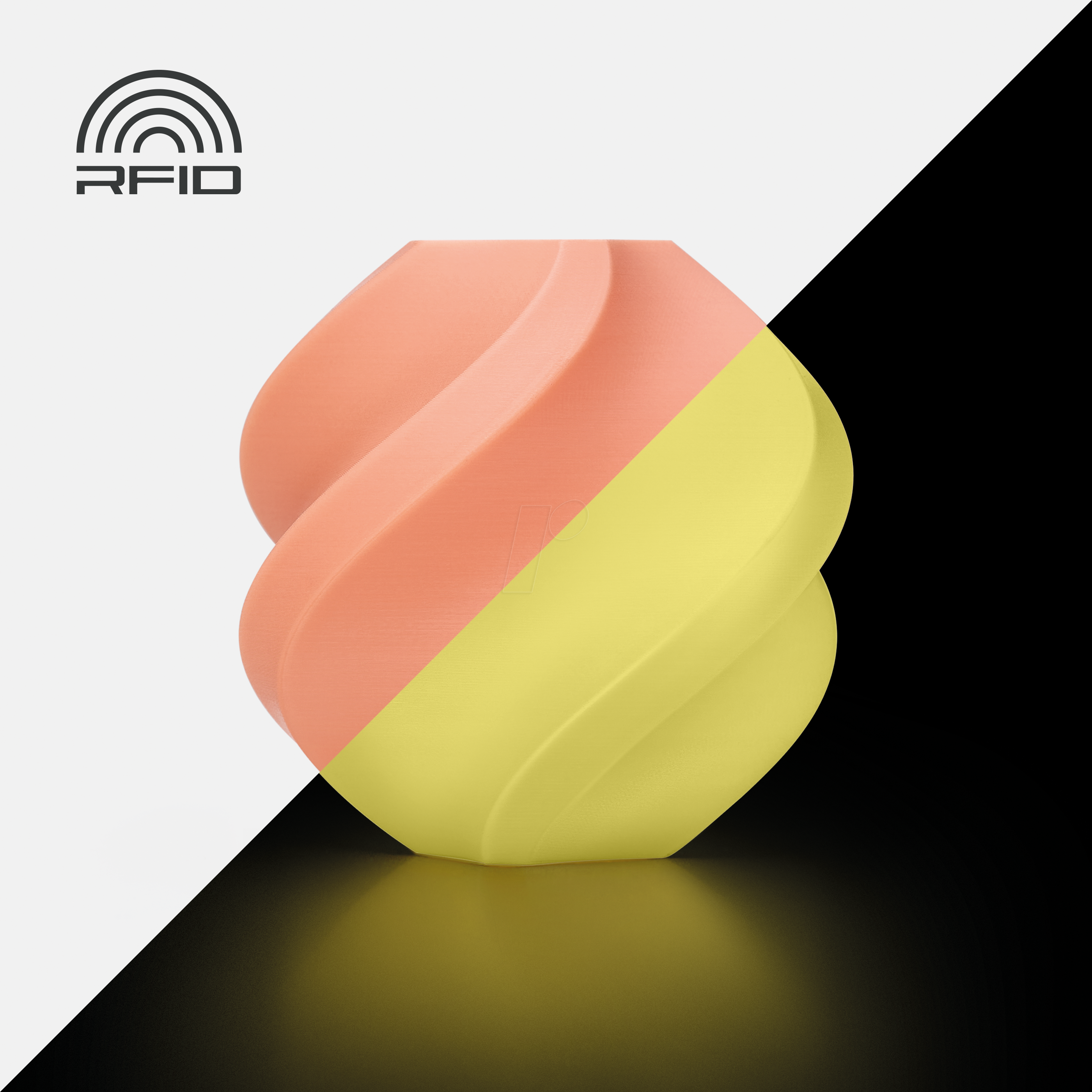 BL A12-A0-SPL - Filament, PLA Glow, Orange 1,75 mm, 1 kg