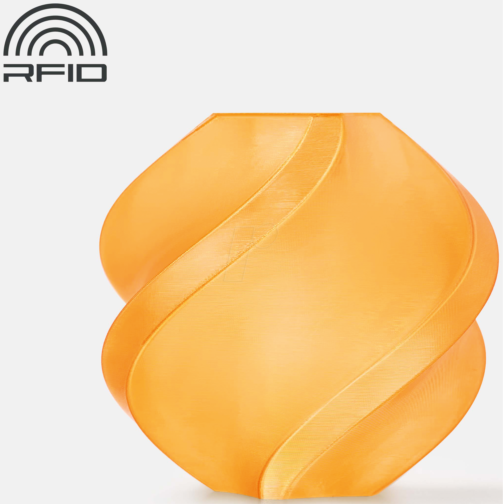BL G01-A0-SPLFR - Filament, PETG Translucent, Refill, Orange, 1.75 mm, 1 kg