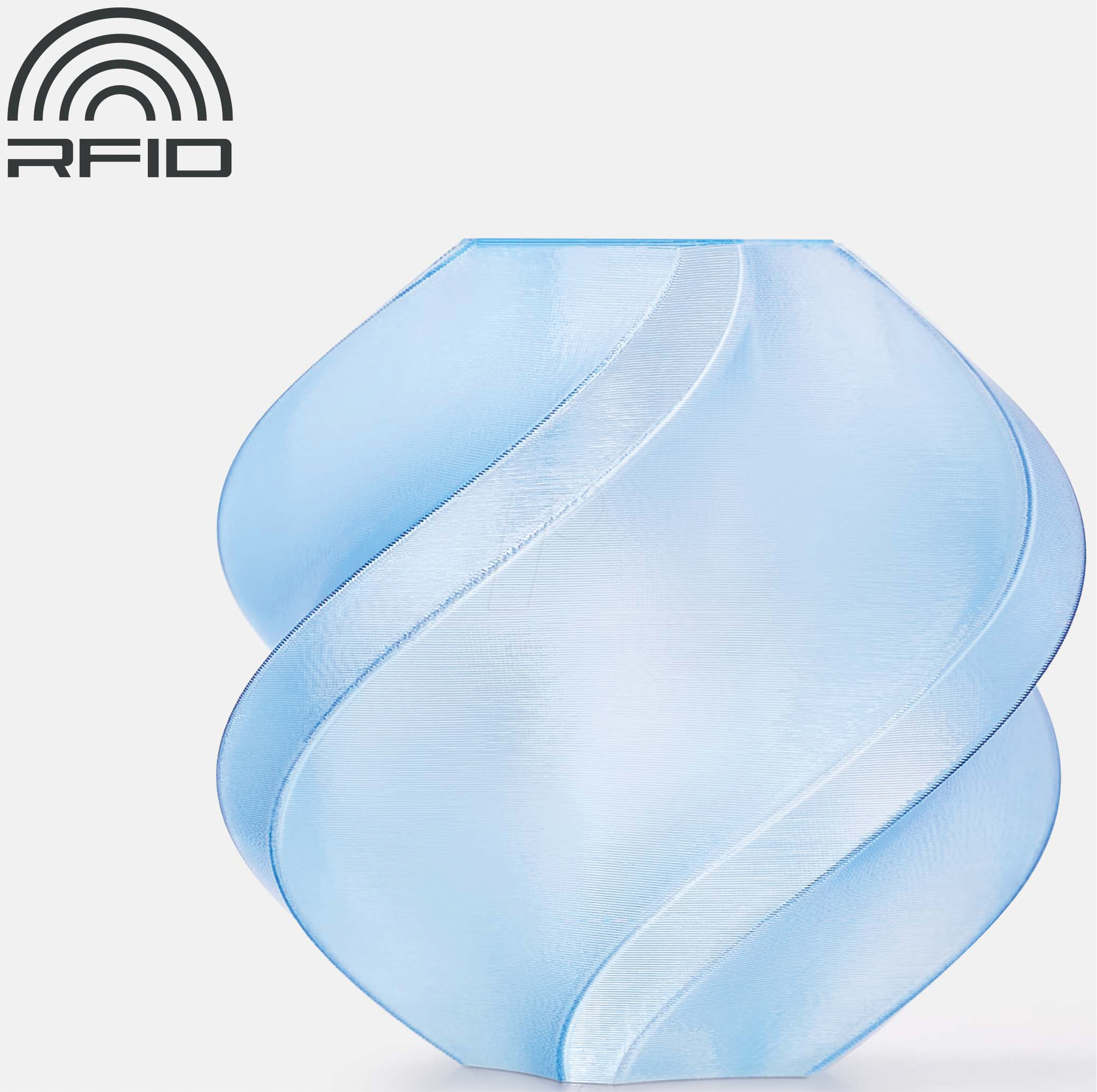 BL G01-B0-SPLFR - Filament, PETG Translucent, Refill, Hellblau, 1.75 mm, 1 kg