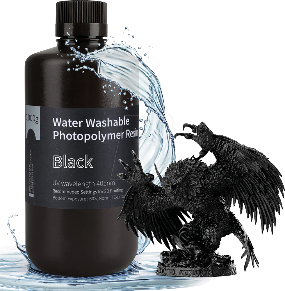 6932704905784 - WWR SW - 3D Druck Kustharz Wasserlöslich schwarz 1 kg 6932704905784 - WWR SW - 3D Druck Kustharz Wasserlöslich schwarz 1 kg