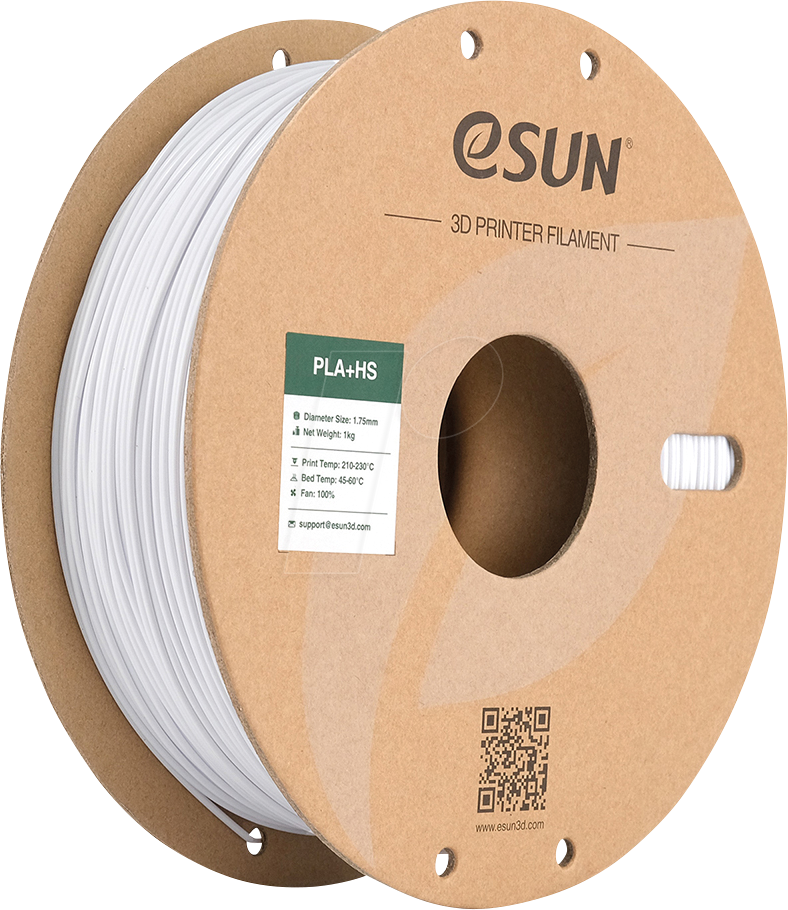 6922572204508 - 72204508 - Filament PLA+HS 175 mm kaltweiß 1 kg