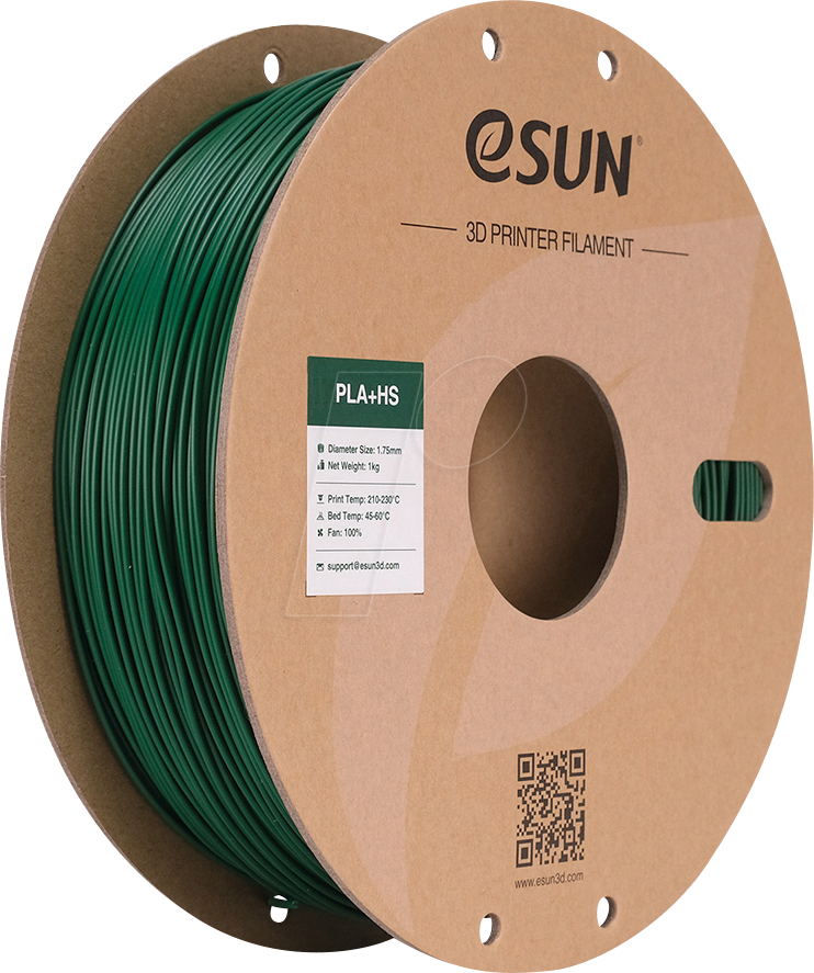 6922572205093 - 72205093 - Filament PLA+HS 175 mm piniengrün 1 kg
